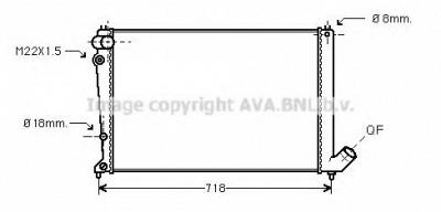AVA QUALITY COOLING cn2107 -  Радиатор, охлаждение двигателя